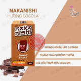 (Snapshop) Bao cao su Nakanishi - Siêu mỏng 0.03mm - Hương chocolate - Hộp 4 cái Chính Hãng