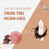 (Snapshop) Bao cao su Nakanishi - Siêu mỏng 0.03mm - Hương chocolate - Hộp 4 cái Chính Hãng