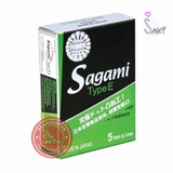 (Snapshop) Bao cao su Sagami Type E - Gân và điểm nổi - Hộp 5 cái Chính Hãng