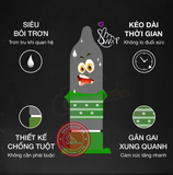 (Snapshop) Bao cao su Sagami Type E - Gân và điểm nổi - Hộp 5 cái Chính Hãng
