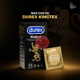 (Snapshop) Bao cao su Durex Kingtex - Size nhỏ 49mm, ôm sát - Hộp 12 cái Chính Hãng