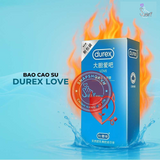 (Snapshop) Bao cao su Durex Love - Siêu mỏng, hương vani - Hộp 10 cái Chính Hãng