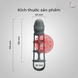 (Snapshop) Bao cao su đôn dên Pretty Love Penis Sleeve With Ball Strap Chính Hãng