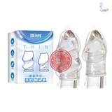 (Snapshop) Bao cao su đôn dên Aichao Thin Xanh Hở quy đầu Chính Hãng