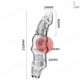 (Snapshop) Bao cao su đôn dên Aichao Wolf Knot L tăng 80mm Chính Hãng