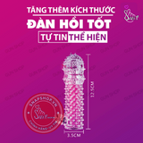 (Snapshop) Bao cao su đôn dên Baile Crytal Sleeve Chính Hãng