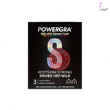 (Snapshop) Bao cao su Powergra Ultrafit - Size 49mm, siêu mỏng, kéo dài, hương dâu - Hộp 3 cái Chính Hãng