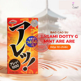 (Snapshop) Bao cao su Sagami Dotty G Mint Are Are - Siêu điểm nổi, nhiều gel bôi trơn - Hộp 10 cái Chính Hãng