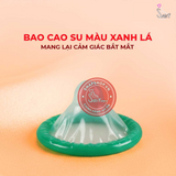 (Snapshop) Bao cao su Sagami Dotty G Mint Are Are - Siêu điểm nổi, nhiều gel bôi trơn - Hộp 10 cái Chính Hãng