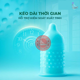 (Snapshop) Bao cao su Powergra Promax - Gân sọc và điểm nổi, kéo dài, hương trái cây - Hộp 10 cái Chính Hãng
