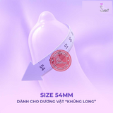 (Snapshop) Bao cao su Powergra Maxfit - Size 54mm, siêu mỏng, kéo dài, hương dâu - Hộp 3 cái Chính Hãng