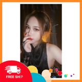 (Che Tên Khi Giao) Sườn Xám Gợi Cảm Đan Dây Hông Anime Sexy Quyến Rũ Cosplay Cổ Trang Trung Hoa Gấm Đen Trắng Mềm Mịn - N781 Đen Giao Nhanh Toàn Quốc