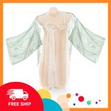 (Che Tên Khi Giao) Đồ Ngủ Gợi Cảm Cosplay Cổ Trang Trung Hoa Ren Xuyên Thấu Sexy Quyến Rũ Set Hán Phục Hanfu Xẻ Tà Thanh Lịch Cao Cấp - N385 - Snapshop