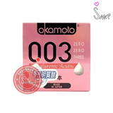 (Snapshop) Bao cao su Okamoto 0.03 Hyaluronic Acid - Siêu mỏng, bôi trơn dưỡng ẩm - Hộp 3 cái Chính Hãng