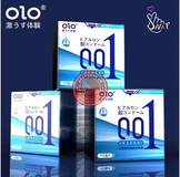 (Snapshop) Bao cao su OLO 0.01 Zero Blue - Siêu mỏng, nhiều gel - Hộp 10 cái Chính Hãng