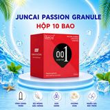 Bao cao su Juncai Passion siêu mỏng 001, gai nhỏ, chân thật Hộp 10 bao