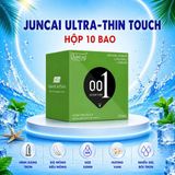 Bao cao su Juncai Touch siêu mỏng 001, trơn, chân thật, Hộp 10 bao