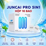 Bao cao su Juncai Pro 5in1 siêu mỏng 001, kéo dài thời gian, gai nhỏ