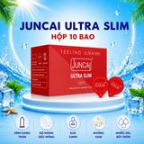 Bao cao su Juncai Ultra Slim siêu mỏng 001, trơn,chân thật, Hộp 10 bao