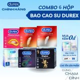 (Che tên) Combo 6 Hộp Bao Cao Su Durex Hàng Chính Hãng Trợ Giá Cực Sốc