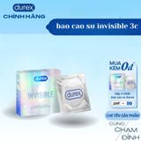 Bán Chạy  1 Hộp Bao Cao Su Durex Hàng Chính Hãng Hộp 3 Chiếc Siêu Mỏng 773190