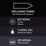 Bán Chạy  1 Hộp Bao Cao Su Durex Hàng Chính Hãng Hộp 3 Chiếc Siêu Mỏng 773190