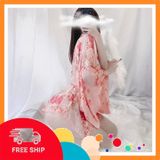 (Che Tên Khi Giao) Áo Choàng Ngủ Kimono Hoa Anh Đào Sexy Gợi Cảm Áo Khoác Nữ Ngoài Cosplay Cổ Trang Nhật Bản Quyến Rũ - N742 Cao Cấp Bảo Đảm