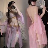 Cosplay Cổ Trang Trung Quốc Set Ngủ Hán Phục hanfu Cách Tân Quyến Rũ - N881 Hồng