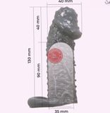 (Snapshop) Bao cao su đôn dên Pretty Love Realistic Penis Sleeve Chính Hãng