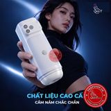 Âm đạo giả đa năng Galaku Sucking Cup 2in1 màu trắng Chính Hãng