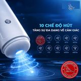 Âm đạo giả đa năng Galaku Sucking Cup 2in1 màu trắng Chính Hãng