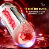 Âm đạo giả 2 đầu Jiuai Holy Grail Cup Red Chính Hãng