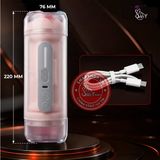 Âm đạo giả 2 đầu Jiuai Holy Grail Cup Red Chính Hãng