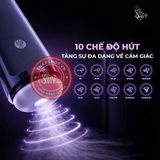 (Snapshop) Âm đạo giả đa năng Galaku Sucking Cup 2in1 màu tím than Chính Hãng