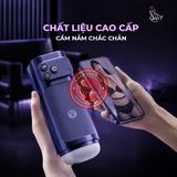 (Snapshop) Âm đạo giả đa năng Galaku Sucking Cup 2in1 màu tím than Chính Hãng