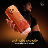 (Snapshop) Âm đạo giả đa năng Galaku Sucking Cup 2in1 màu cam Chính Hãng