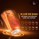 (Snapshop) Âm đạo giả đa năng Galaku Sucking Cup 2in1 màu cam Chính Hãng