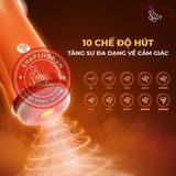 (Snapshop) Âm đạo giả đa năng Galaku Sucking Cup 2in1 màu cam Chính Hãng