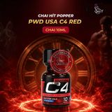 Chai hít tăng khoái cảm Popper PWD USA C4 Red - Chai 10ml Chính Hãng