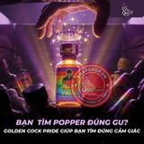 Chai hít tăng khoái cảm Popper DS USA Golden Cock Pride - Chai 30ml Chính Hãng