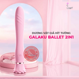 (Snapshop) Dương vật giả hít tường Galaku Ballet 2in1 Chính Hãng