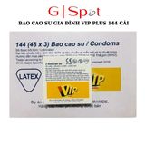 Bao Cao Su Gia Đình Vip Plus, Bao Cao Su Khách Sạn Giá Rẻ - 144 Cái
