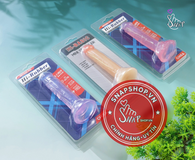 (Snapshop) Dương vật giả size mini Chisa mềm dẻo có đế gắn tường Chính Hãng