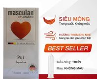 Bao Cao Su Masculan Pur Chính Hãng – Siêu Mỏng, Có Mùi Thơm