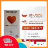 (Che Tên Khi Giao) Bao Cao Su Masculan Pur Chính Hãng – Siêu Mỏng, Có Mùi Thơm Hỗ Trợ 24/7
