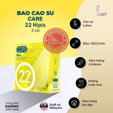 (Snapshop) Bao Cao Su Siêu Mỏng CARE 22 Nipis Hương Nước Hoa Chính Hãng