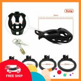 (Che Tên Khi Giao) Bộ Dụng Cụ Khóa Trinh Tiết Cobra Bằng Nhựa Dành Cho Nam Giới Kèm 4 Vòng Chuẩn Auth