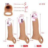Bao Đôn Dên Mềm Dẻo Hỗ Trợ Cương Cứng Silicon Cao Cấp Có Vòng Đeo Cố Định