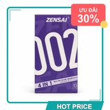 (Cao Cấp) Bao cao su siêu mỏng có gai hương nha đam Zensai 002 4in1 Hộp 10 cái Mẫu Mới
