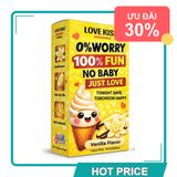 (Bản Mới) Bao cao su siêu mỏng hương vanilla Maxxmen Lovekiss Vanilla Flavor Hộp 10 Cái Hàng Chuẩn